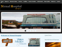 Tablet Screenshot of nirmalhospitaljhansi.com